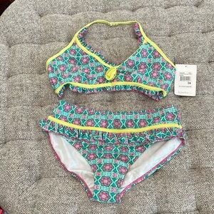 kc parker 2 piece swimsuit size 16